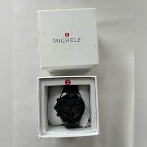 Michele Jellybean Chronograph Silicone Strap Watch